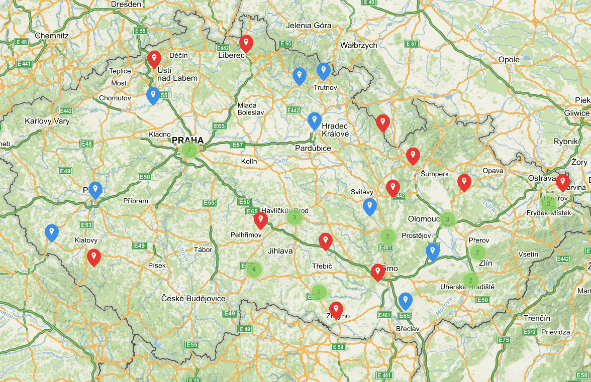 Mapa případů sexuálního zneužívání v církvi